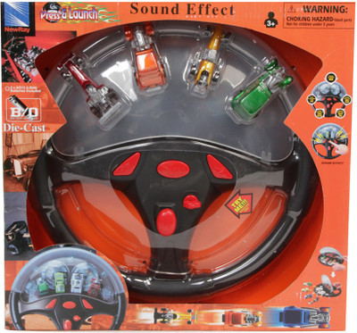 New-Ray Press and Launch with 4 Die Cast Racers