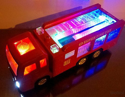 WolVol Bump & Go Electric Fire Truck With Lights And Sirens(Red) 
WolVol Bump & Go Electric Fire Truck With Lights And Sirens(Red)