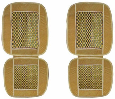 Speedwav Wooden Bead Seating Pad For Hyundai Xcent(Front Seats Beige)