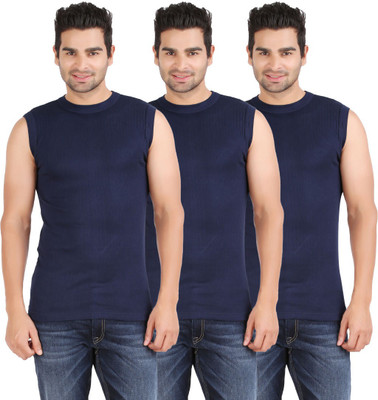 Zippy Men's Vest(Pack of 3), Navy