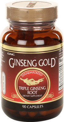 GNC Triple Ginseng Root Vegetarian Capsules(90 No)