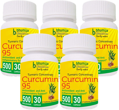 Bhumija Lifesciences Turmeric Curcumin with Piper Nigram (Curcuma Longa) 30's Capsules -(5 No)
Bhumija Lifesciences Turmeric Curcumin with Piper Nigram (Curcuma Longa) 30's Capsules -(5 No)