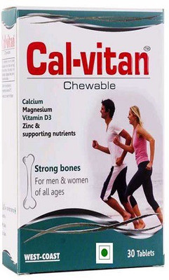West Coast Cal-vitan chewable, 30 Tablets(30 No)