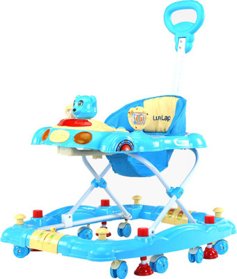 LuvLap Musical Activity Walker With Parent Rod(Blue)