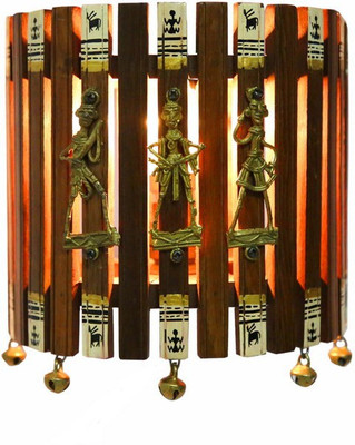 NG Art Ventura Lighted Warli and Dhokra Work Semi Circular Wall Decorative With Ghungroos(7 inch X inch 7, Brown, White & Golden)
NG Art Ventura Lighted Warli and Dhokra Work Semi Circular Wall Decorative With Ghungroos(7 inch X inch 7, Brown, White & Golden)