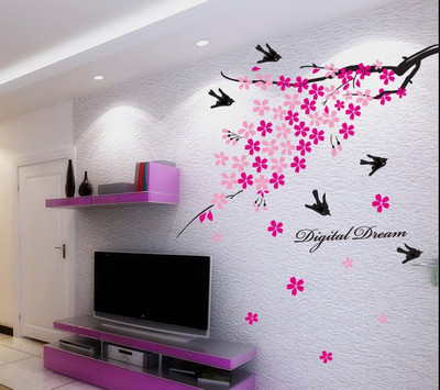 Oren Empower Moment of fun with flying birds large wall sticker with beautiful flowers(1.2 m X m 0.8, Pink, Black)
Oren Empower Moment of fun with flying birds large wall sticker with beautiful flowers(1.2 m X m 0.8, Pink, Black)