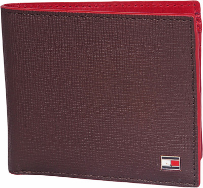 Tommy Hilfiger Men Brown Genuine Leather Wallet(4 Card Slots)