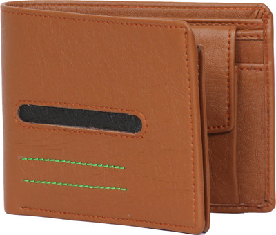 Southpole Men Tan Artificial Leather Wallet(5 Card Slots)
