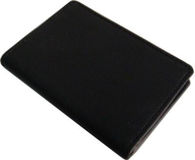 SAW LEATHER GOODS Men Black Genuine Leather Card Holder(5 Card Slots)