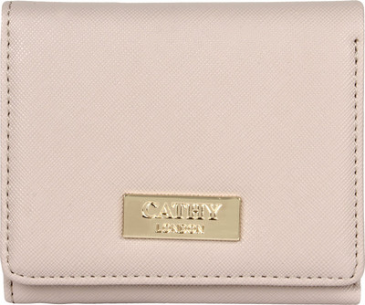 Cathy London Girls Beige Artificial Leather Wallet(5 Card Slots)