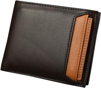 Bizarre Kraftz Men Brown Artificial Leather Wallet(8 Card Slots)