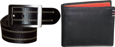 Style 98 Men Black Genuine Leather Wrist Wallet(3 Card Slots)