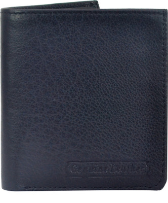 P&Y Fashion Men Black Genuine Leather Wallet(4 Card Slots)