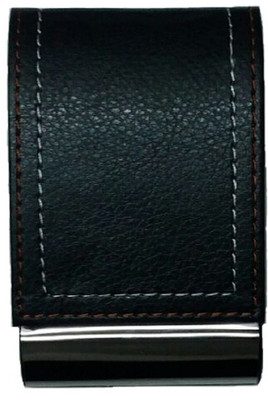 ShopoSite Men Black Artificial Leather Card Holder(1 Card Slot)