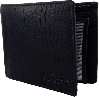 Orbit Men Black Artificial Leather Wallet(4 Card Slots)