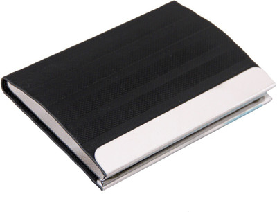 U. R. GOD Boys Black Artificial Leather Card Holder(1 Card Slot)