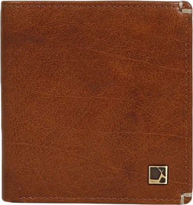 Da Milano Men Brown Genuine Leather Wallet(4 Card Slots)