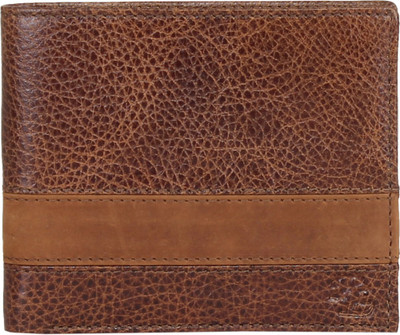Walletsnbags Men Tan Genuine Leather Wallet(9 Card Slots), Tan-71