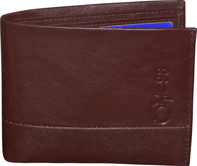 Style 98 Men Brown Genuine Leather Wallet(8 Card Slots)