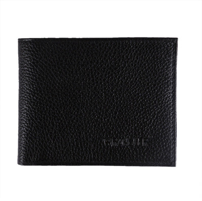 Wrangler Men Black Genuine Leather Wallet(3 Card Slots)