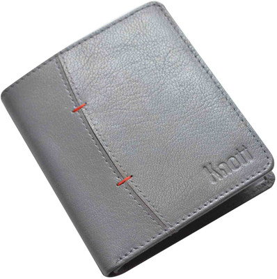 Knott Men Grey Genuine Leather Wallet(5 Card Slots), Grey-09
Knott Men Grey Genuine Leather Wallet(5 Card Slots), Grey-09