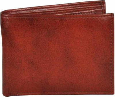 Divoto Men Brown Genuine Leather Wallet(4 Card Slots), Radish brown