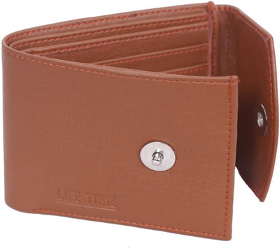 Lifetime Men Tan Artificial Leather Wallet(6 Card Slots)