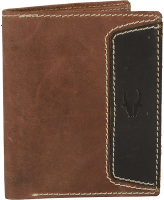 WildHorn Men Brown Genuine Leather Wallet(6 Card Slots)