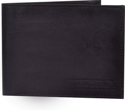 P&Y Fashion Men Brown Genuine Leather Wallet(3 Card Slots)