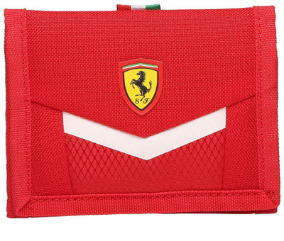 Puma Men Red Fabric Wallet(2 Card Slots)