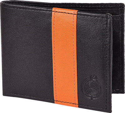 Taksh Men Black Genuine Leather Wallet(3 Card Slots)