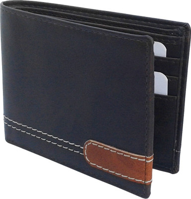 REBECO Men Grey Genuine Leather Wallet(6 Card Slots), Gry