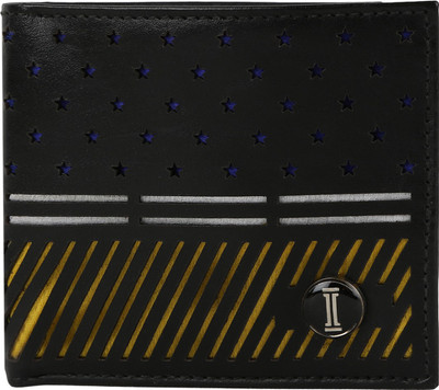 INLAY Boys Black Genuine Leather Wallet(8 Card Slots)