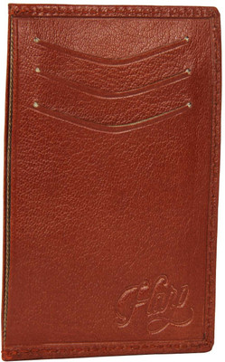 Harp Men Brown Genuine Leather Wallet(4 Card Slots)