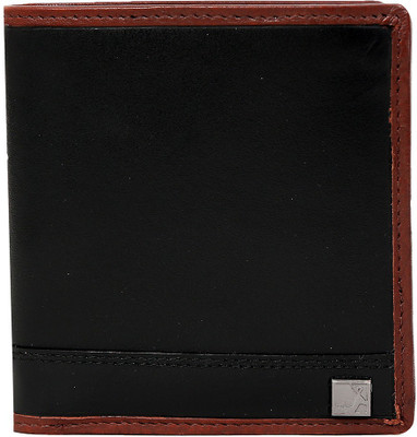 Da Milano Men Black Genuine Leather Wallet(6 Card Slots)