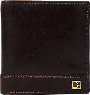 Da Milano Men Brown Genuine Leather Wallet(6 Card Slots)