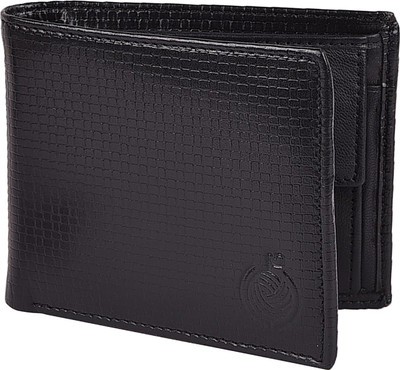 Taksh Men Black Genuine Leather Wallet(4 Card Slots)