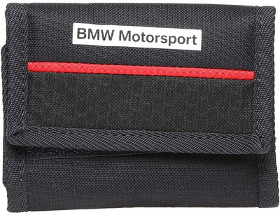 Puma Men Blue Canvas Wallet(5 Card Slots), Team blue-high risk red