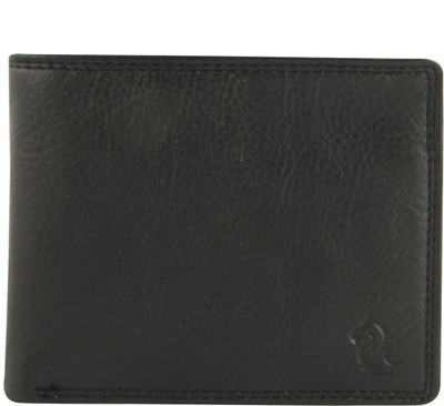 Kara Men Black Genuine Leather Wallet(6 Card Slots)