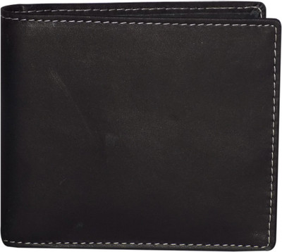 Style 98 Men Black Genuine Leather Money Clip(7 Card Slots)