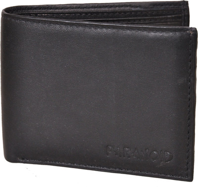 Paranoid Men Black Artificial Leather Wallet(2 Card Slots)