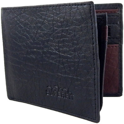 Orbit Men Black Artificial Leather Wallet(5 Card Slots)