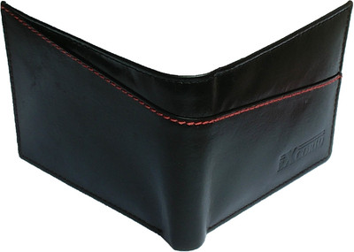 eXcorio Men Black Genuine Leather Wallet(6 Card Slots)