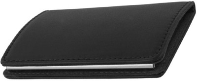 U. R. GOD Boys Black Artificial Leather Card Holder(1 Card Slot)