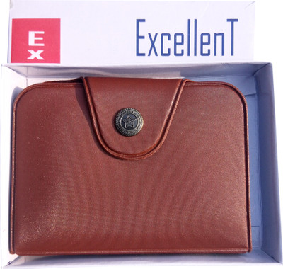 Excellent Men Brown Genuine Leather Card Holder(12 Card Slots)