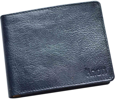 Knott Men Blue, Red Genuine Leather Wallet(10 Card Slots), Blue-10