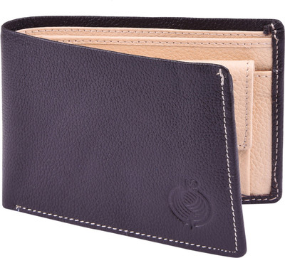 Taksh Men Black Genuine Leather Wallet(3 Card Slots)
