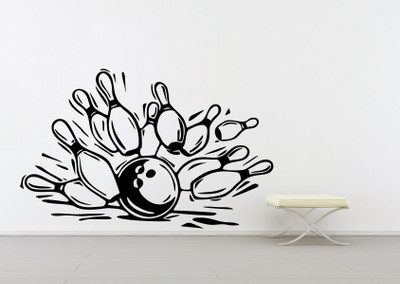 wallskart Vinyl Sticker(Pack of 1), Black