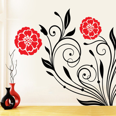 Wallskart Vinyl Sticker(Pack of 1), Black