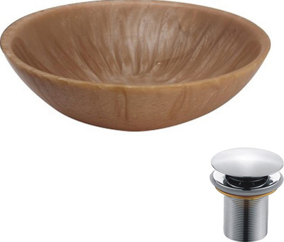 MUDIT Resin With Waste Coupling M026 Table Top Basin(Beige)